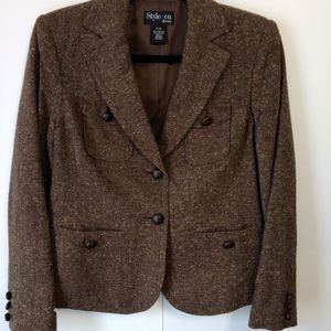 Style & Co petite Brown Blazer size MP